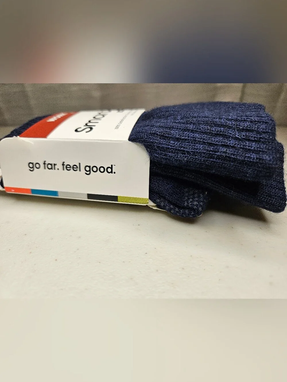NWT Unisex Smartwool Tall Crew Light Cushion  Socks Merino Navy Size Large New